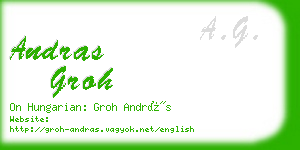 andras groh business card